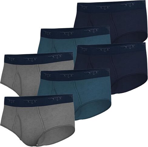 Wrangler Soft Flex Cotton Briefs Mens Underwear for Men - Pack of 6 Mens Briefs in Saudi Arabia