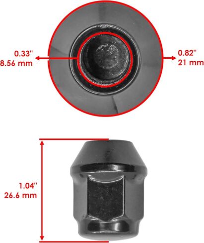 Caltric Front And Rear Wheel Nut Compatible with Can-Am Defender MAX HD8 HD10 2018 QTY 4 in Saudi Arabia