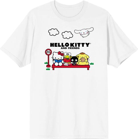 Hello Kitty & Friends Bus Stop Juniors White T-shirt in Saudi Arabia