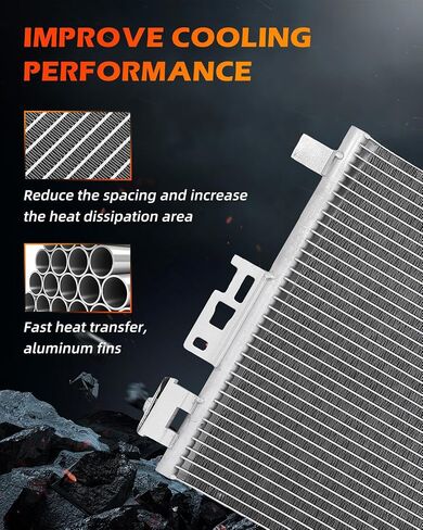 OCPTY 3279 A/C Condenser Replacement Fit 2004-2008 for Chevrolet Malibu 2.2L 2008-2012 for Chevrolet Malibu 2.4L 2004-2010 for Chevrolet Malibu 3.5L 2008-2012 for Chevrolet Malibu 3.6L in Saudi Arabia