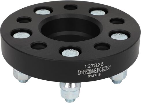 ECCPP 4PCS 5x108 to 5x108 Wheel Spacers Hub Centric 1.25" 5 Lug 12x1.5 63.4mm hub bore for ford Escape 2015 2017 2013-2022 for ford Focus 2012-2018 in Saudi Arabia
