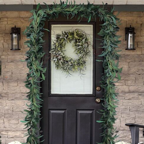 Giegxin 2 Pcs Total 10 ft Artificial Olive Leaf Vine Artificial Garland Hanging Green Vine with Fake Fruits Greenery Olive Leaves Decor for Wedding Backdrop Home Office Garden Wall Door in Saudi Arabia