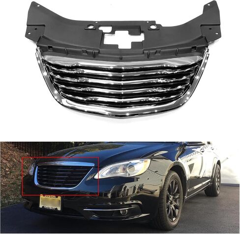 New Front Bumper Cover Primed 13962499 Compatible With 2015 2016 2017 Chrysler 200 4-Door 1WZ18TZZAD in Saudi Arabia