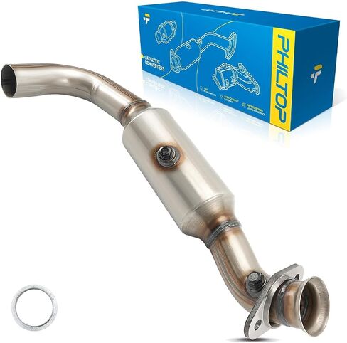 PHILTOP Left Automotive Replacement Catalytic Converter Kit Fit For Ford, Lincoln F-150 5.0L 2011-2014, F-150 5.4L 2009-2010, Expedition/Navigator 5.4L 2007-2014 OEM# 53904,30496 (EPA Compliant) in Saudi Arabia