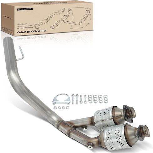 A-Premium Front Catalytic Converter Direct-Fit Compatible with Jeep WJ Series Grand Cherokee 2001 2002 2003 2004 4.0L, E.P.A. Compliant in Saudi Arabia