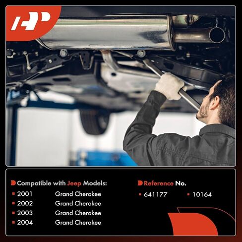 A-Premium Front Catalytic Converter Direct-Fit Compatible with Jeep WJ Series Grand Cherokee 2001 2002 2003 2004 4.0L, E.P.A. Compliant in Saudi Arabia