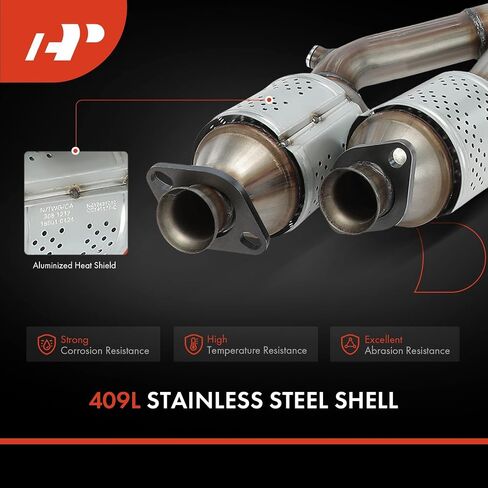 A-Premium Front Catalytic Converter Direct-Fit Compatible with Jeep WJ Series Grand Cherokee 2001 2002 2003 2004 4.0L, E.P.A. Compliant in Saudi Arabia