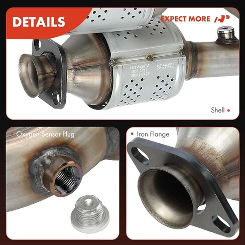 A-Premium Front Catalytic Converter Direct-Fit Compatible with Jeep WJ Series Grand Cherokee 2001 2002 2003 2004 4.0L, E.P.A. Compliant in Saudi Arabia