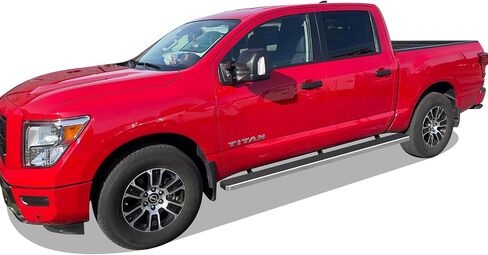 APS (Black Powder Coated Running Board Style) Running Boards Nerf Bars Side Steps Compatible with Nissan Frontier 2005-2026 Crew Cab in Saudi Arabia