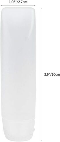 5 Pcs White 1 oz Travel Bottles Empty Refillable Toothpaste Tubes Containers Small Mini Size Squeeze Dispensers, Refillable Containers Pump Dispensers Refillable Cosmetic(10 * 2.7cm) in Saudi Arabia