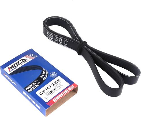 6PK1165 EPDM Serpentine Belt Fit 2002-2004 for Honda Odyssey, 2015-2017 for Ram ProMaster 1500, 2015-2017 for Ram ProMaster 2500, 2015-2017 for Ram ProMaster 3500, 2004-2007 for Saturn Vue 3.5L in Saudi Arabia