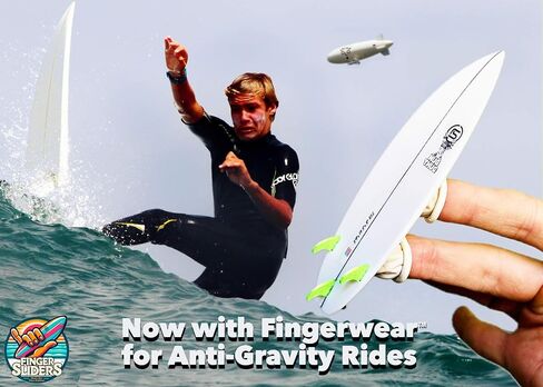 مزلقات الأصابع: لوح ركوب الأمواج الصغير الممتاز لمتصفحي الأمواج - لوح قصير أبيض مع زعانف ثلاثية برتقالية للوحة الأصابع لركوب الأمواج، ديكور الشاطئ، إكسسوار ركوب الأمواج The Champ in Kuwait