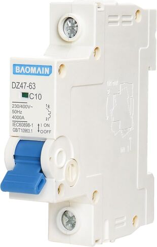 Baomain Miniature Circuit Breaker DZ47-63 C25 AC 230V 25Amp 1 Pole DIN Rail Mounting in Saudi Arabia