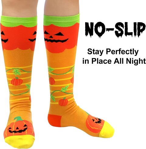 Fancy Land 3 Pairs Halloween Knee High Socks for Women Men Halloween Gifts Costume Contest Party Supplies in Saudi Arabia