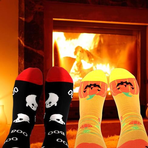 Fancy Land 3 Pairs Halloween Knee High Socks for Women Men Halloween Gifts Costume Contest Party Supplies in Saudi Arabia