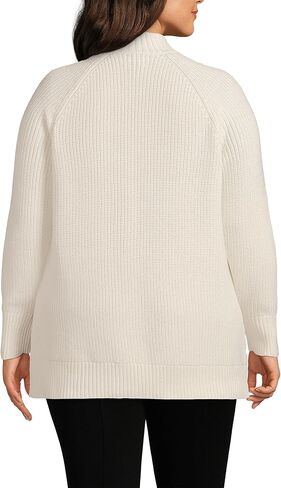 Lands' End Women's Drifter Shaker Easy Fit Mock Neck Sweater in Saudi Arabia