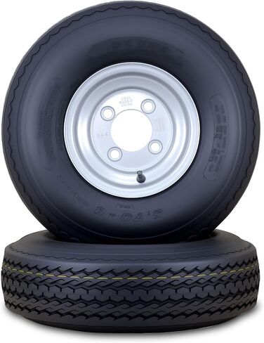 مجموعة Wander Tire Wheel Wheel 5.30-12 6 فئة C 82M 4 LUG على 4 "PCD White Rim ، مجموعة 2 in Saudi Arabia