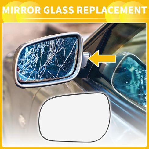 for Toyota RAV4 2006-2011 Car Rearview Driver Left Side Non-Heated Mirror Glass with Backing Plate 8796142790 in Saudi Arabia