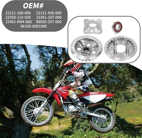 مركز القابض الداخلي ولوحة الضغط الخارجي متوافقة مع Honda CRF100F XR100 XR100R XL100S OEM # 22121-436-000 22350-115-020 in Saudi Arabia