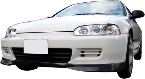 الشفة الأمامية من IKON MOTORSPORTS متوافقة مع 1992-1995 Honda Civic Coupe & Hatchback، T-R Style PP - بولي بروبيلين in Saudi Arabia