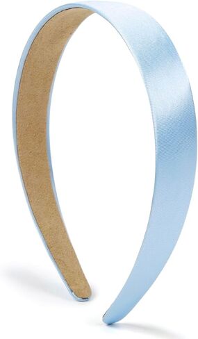 WOVOWOVO Blue Headbands for Women Girls Satin Headband Light Blue in Kuwait