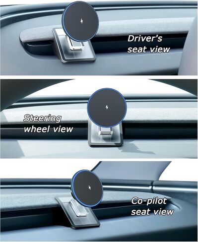 Phone Mount for Tesla Model 3 Highland 2024 2025, Magnetic Phone Holder for Tesla Model 3 Accessories 2024 2025, Easy Installation for MagSafe, Compatible with iPhone 16 15 14 13 12 Series in Saudi Arabia