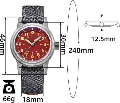 ADDIESDIVE 36 MM Vintage Automatic Watch Sterile Dial 200 M Waterproof Military Watches for Men and Women Nylon/Leather Strap Outdoor Sport Watch in Saudi Arabia
