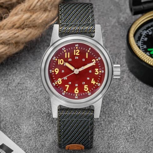 ADDIESDIVE 36 MM Vintage Automatic Watch Sterile Dial 200 M Waterproof Military Watches for Men and Women Nylon/Leather Strap Outdoor Sport Watch in Saudi Arabia