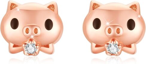 Moonstone الخفافيش وأقراط أقراط الفضة الاسترليني هيبوالرجينيك الحيوان وأقراط عيد ميلاد الهالوين أقراط مجوهرات النساء الطرف in Kuwait