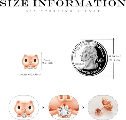 Moonstone الخفافيش وأقراط أقراط الفضة الاسترليني هيبوالرجينيك الحيوان وأقراط عيد ميلاد الهالوين أقراط مجوهرات النساء الطرف in Kuwait