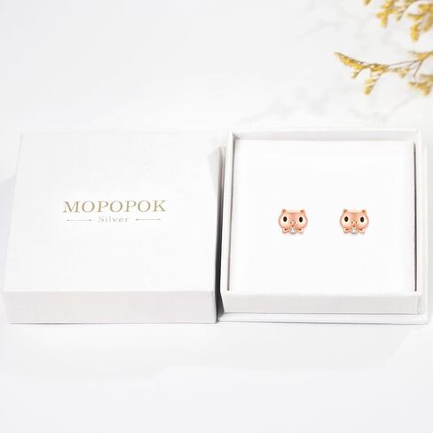 Moonstone الخفافيش وأقراط أقراط الفضة الاسترليني هيبوالرجينيك الحيوان وأقراط عيد ميلاد الهالوين أقراط مجوهرات النساء الطرف in Kuwait