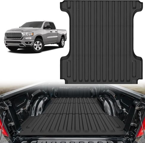 Nilight Truck Bed Bed حصيرة 5.5 قدم ل 09-18 Dodge RAM 1500 2500 3500 CREW CAB CABOSISIONS ، حصيرة بطانة سرير الشحن الشاقة للبشرات 2009-2018 RAM CREW CAB & 2019 RAM 1500 CLASSIC ، All Weather Protection in Kuwait
