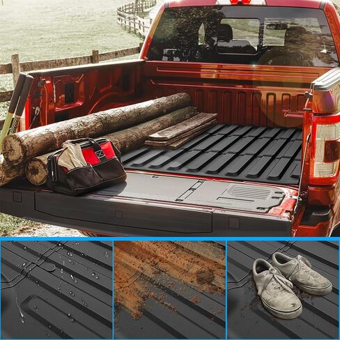 Nilight Truck Bed Bed حصيرة 5.5 قدم ل 09-18 Dodge RAM 1500 2500 3500 CREW CAB CABOSISIONS ، حصيرة بطانة سرير الشحن الشاقة للبشرات 2009-2018 RAM CREW CAB & 2019 RAM 1500 CLASSIC ، All Weather Protection in Kuwait