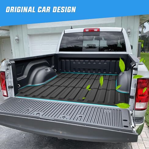 Nilight Truck Bed Bed حصيرة 5.5 قدم ل 09-18 Dodge RAM 1500 2500 3500 CREW CAB CABOSISIONS ، حصيرة بطانة سرير الشحن الشاقة للبشرات 2009-2018 RAM CREW CAB & 2019 RAM 1500 CLASSIC ، All Weather Protection in Kuwait