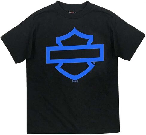 Harley-Davidson Big Boys' Bar & Shield Logo Short Sleeve T-Shirt - Black in Saudi Arabia