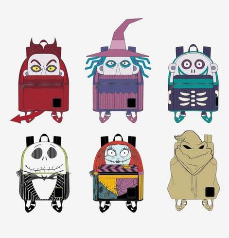 Loungefly Nightmare Before Christmas Backpack Blind Pin Box [ONE RANDOM] in Saudi Arabia