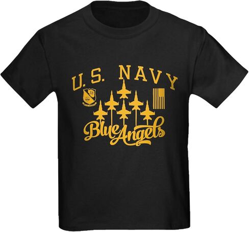 CafePress U.S. Navy Blue Angels Squadron Kids Dark T Shirt Kids Dark Cotton T-Shirt in Saudi Arabia