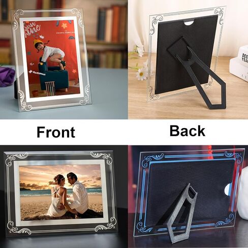 Photo Frames Picture Frame 2 Pack 3.5x5 High Definition Glass Vertical and Horizontal for Table Desk Shelf Office House Decoration Gifts in Saudi Arabia