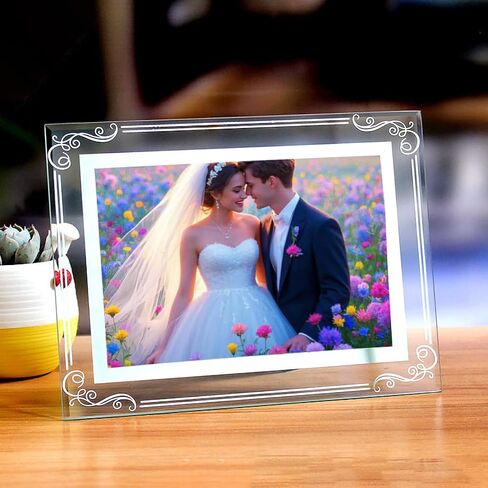 Photo Frames Picture Frame 2 Pack 3.5x5 High Definition Glass Vertical and Horizontal for Table Desk Shelf Office House Decoration Gifts in Saudi Arabia
