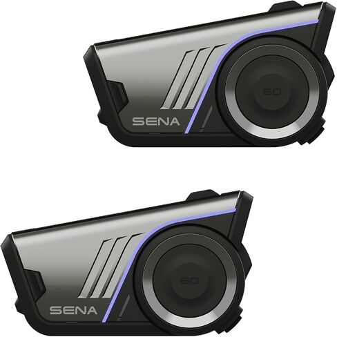 Sena 60S Motorcycle Communication Headset with Wave, Mesh, and Bluetooth Intercom, 2nd Generation Sound by Harman Kardon in Saudi Arabia