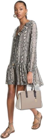 Michael Kors Women's Long Sleeve Ruffle Mini Dress in Saudi Arabia