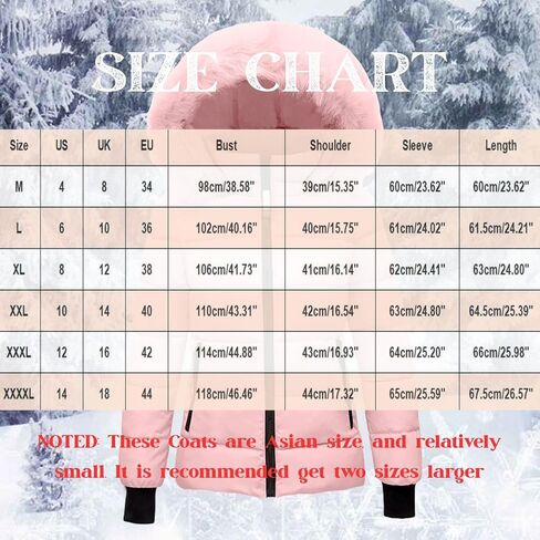 Womens Winter Coats Quilted Thicken Warm Puffer Ski Jacket Faux Fur Lined Hooded Waterproof Outdoor Comfy Down Jackets in Saudi Arabia