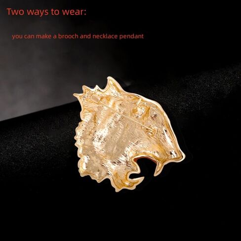 2 PCS Vintage Crystal Tiger, Animal Brooch pin，Suit Stud, Shirt Studsfor women for men，Dainty Christmas Wedding Birthday Holiday Jewelry Unisex Clothing Accessories in Saudi Arabia