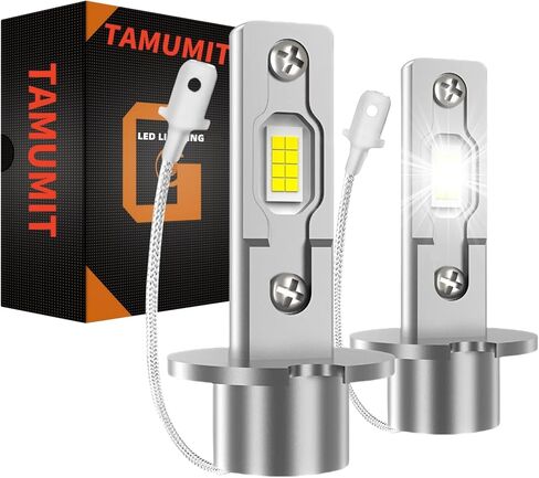 H11 Bulbs 800% Brighter 50,000LM 6500K White – H8/H9/H16 Mini Fog Light Bulb 1:1 Size High Low Beam Bulbs – 60,000Hrs, IP67 Waterproof (2-Pack) in Saudi Arabia