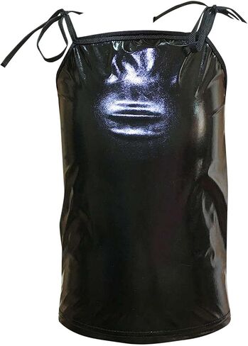 Girls Sequin Spaghetti Straps Tank Tops 2025 Trendy Sparkle Shimmer Dance Tops Kids Summer Glitter Performance Shirts in Kuwait