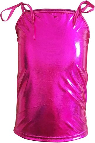 Girls Sequin Spaghetti Straps Tank Tops 2025 Trendy Sparkle Shimmer Dance Tops Kids Summer Glitter Performance Shirts in Kuwait