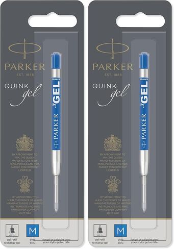 PARKER Gel Pen Refill | Medium Tip (0.7mm) | Blue QUINK Ink | 1 Count in Saudi Arabia