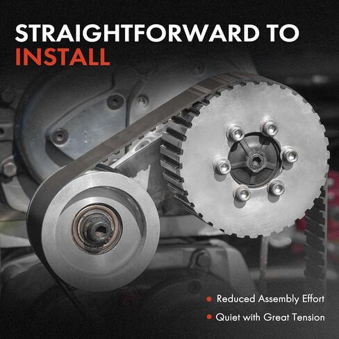 مجموعة شداد الحزام الممتازة مع بكرة متوافقة مع Ford F-150 1987-1996، F-250 1987-1996، F-350 1987-1996، E-150 Econoline 1987-1996، E-250 Econoline، E-350 Econoline Club Wagon، Bronco in Saudi Arabia