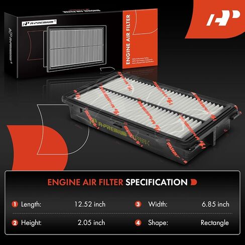 A-Premium Engine Air Filter Compatible with Genesis GV80 2021 2022 2023, 2.5L, Replace# PA99898, 28113T6210 in Saudi Arabia
