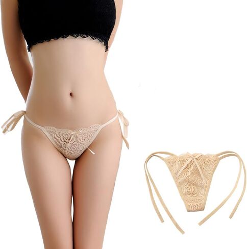 Women's Lace Bikini Panties Tie-Side Underwear Soft Comfortable Stretch 8 Colors in Saudi Arabia